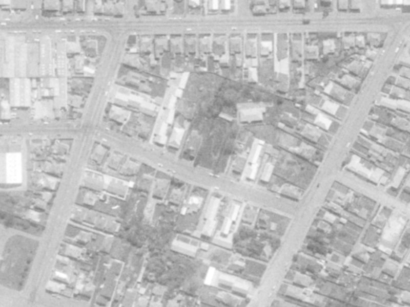 527 St Asaph Street from the air, 1975-1979