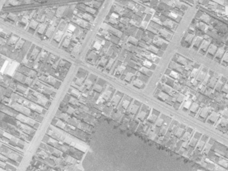 48 Harrow Street from the air, 1975-1979