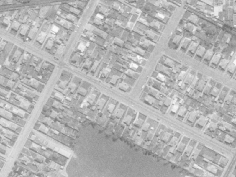 47 Harrow Street from the air, 1975-1979