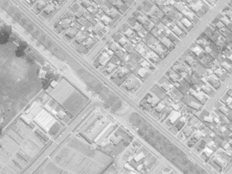 357 Linwood Avenue from the air, 1975-1979