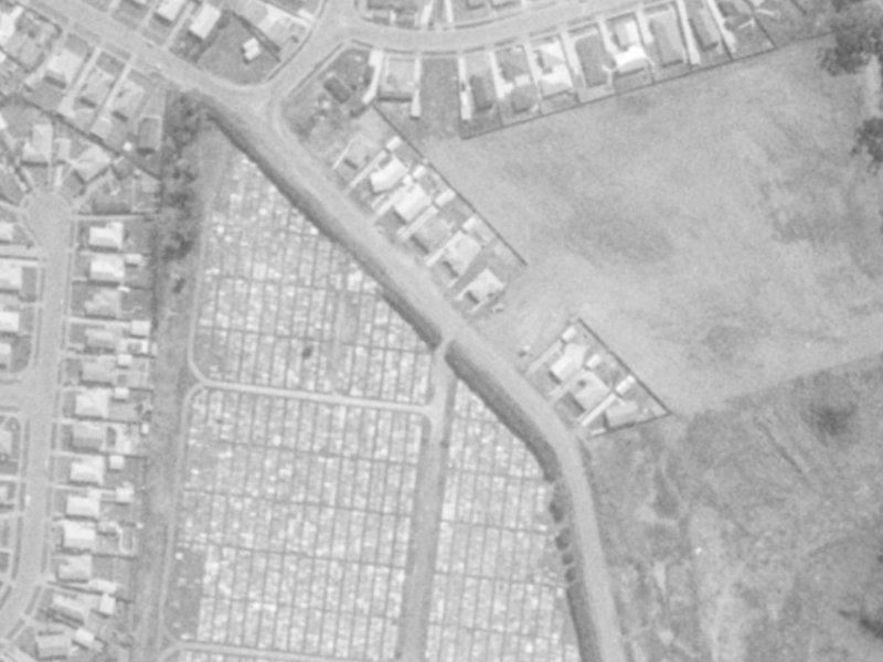 30 Keighleys Road from the air, 1975-1979