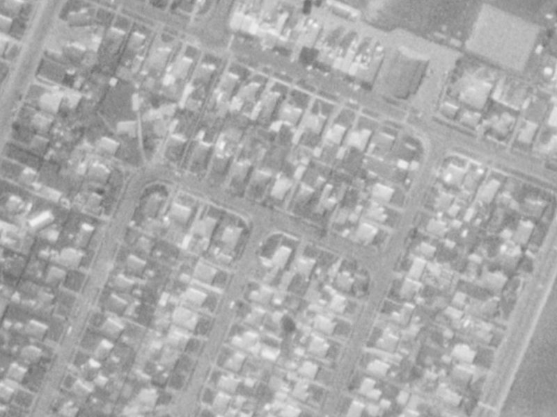 51 Amuri Street from the air, 1975-1979
