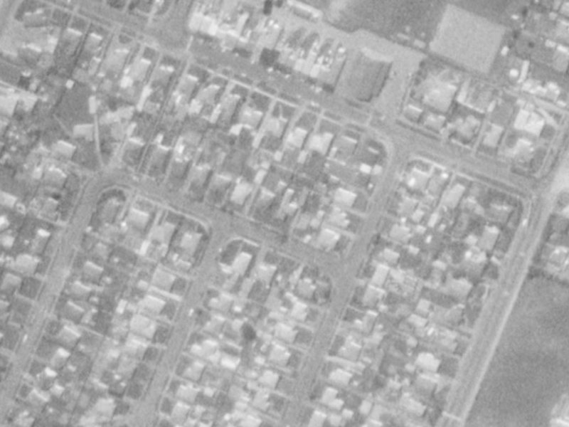 55 Amuri Street from the air, 1975-1979