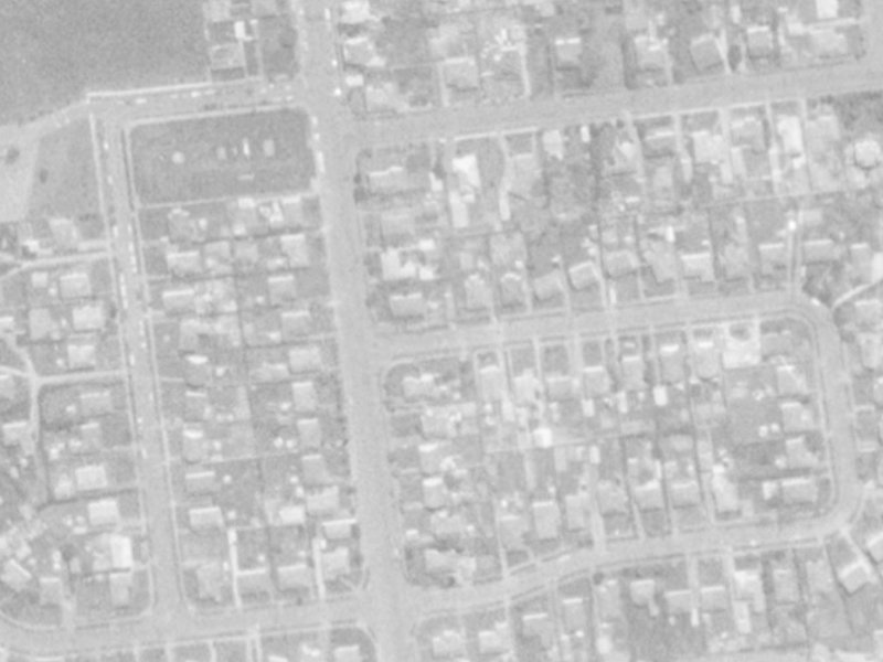 4A Hillary Crescent from the air, 1975-1979