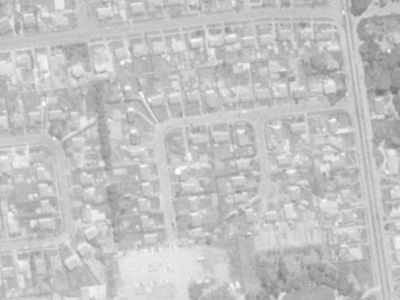 Roche Avenue from the air, 1975-1979