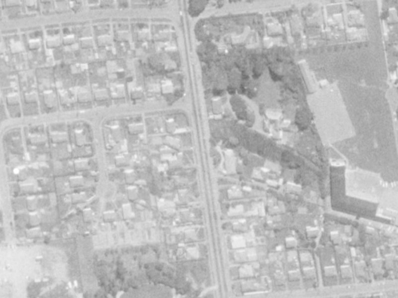 85 Hansons Lane from the air, 1975-1979