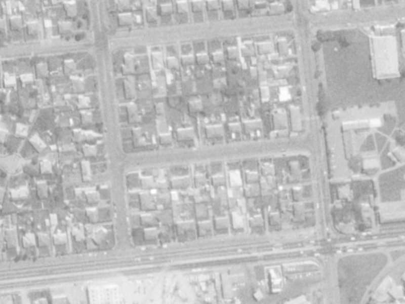 12 Rex Street from the air, 1975-1979