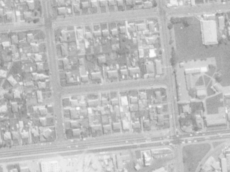 Rex Street from the air, 1975-1979