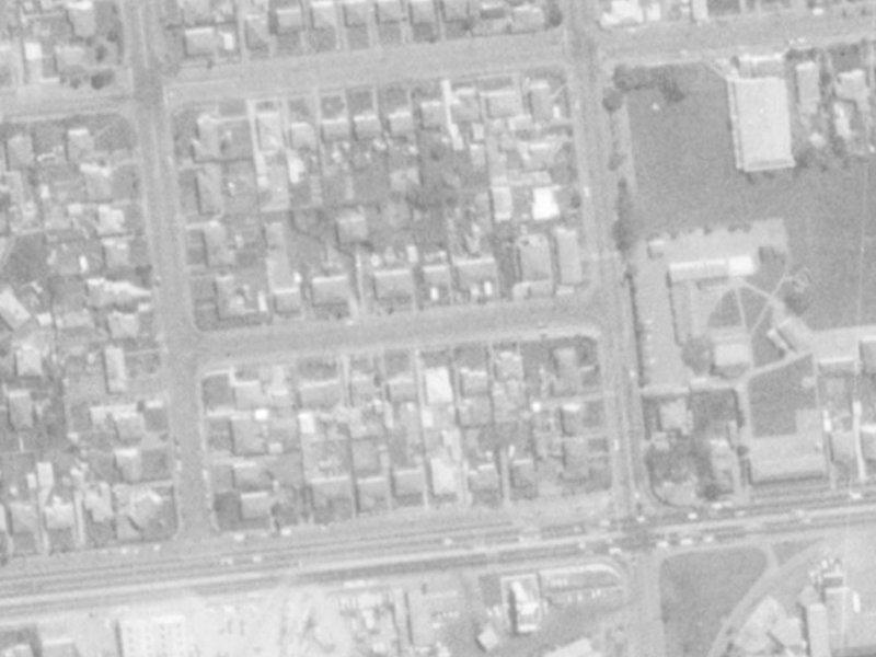 7 Rex Street from the air, 1975-1979