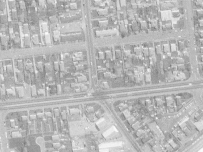 112 Clarence Street from the air, 1975-1979