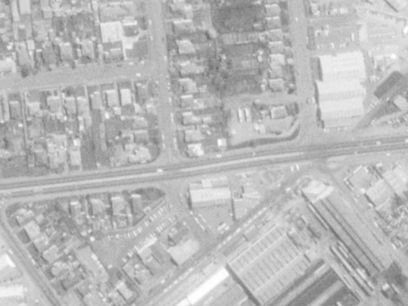 70 Blenheim Road from the air, 1975-1979
