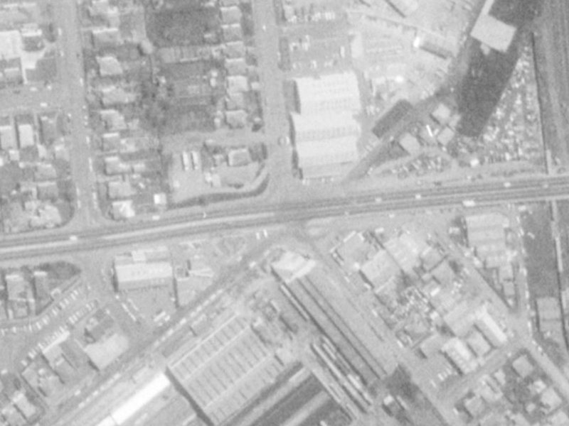 7A Mandeville Street from the air, 1975-1979