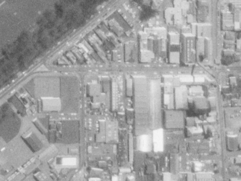 66 Stewart Street from the air, 1975-1979