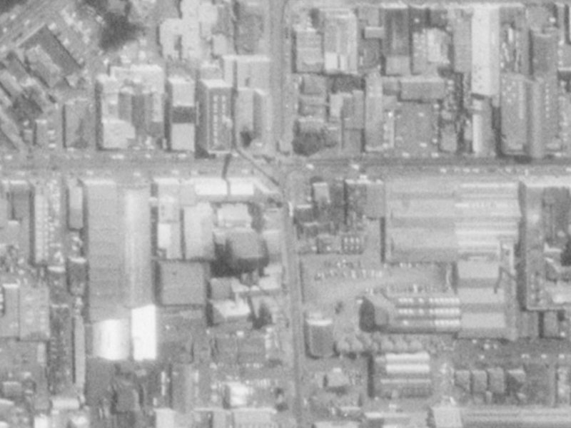 221 Antigua Street from the air, 1975-1979