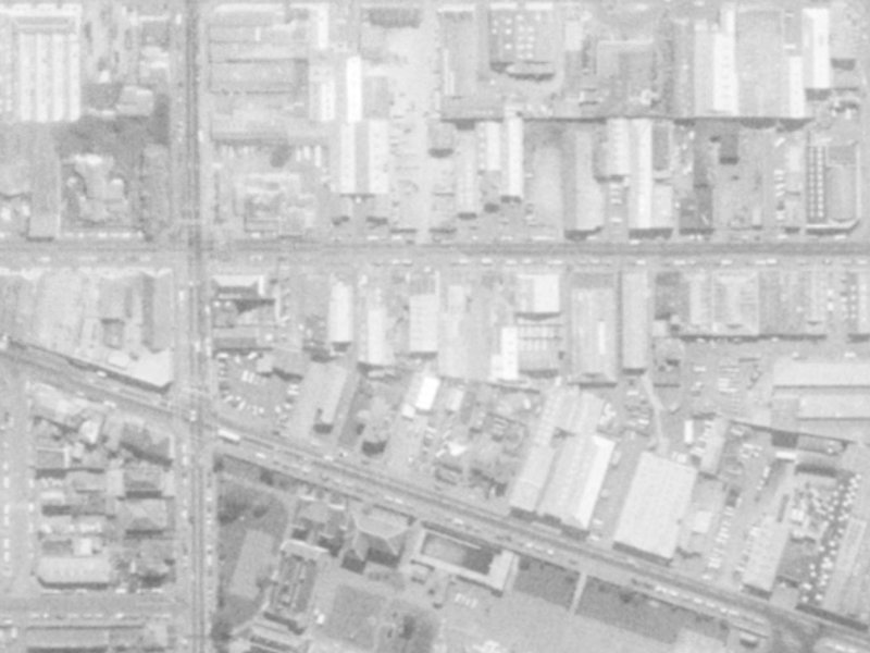 322 St Asaph Street from the air, 1975-1979