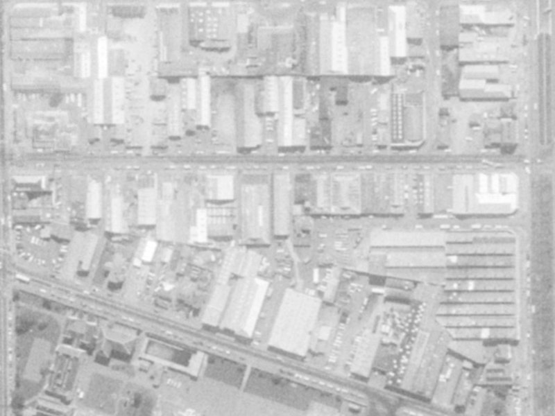 338 Saint Asaph Street from the air, 1975-1979