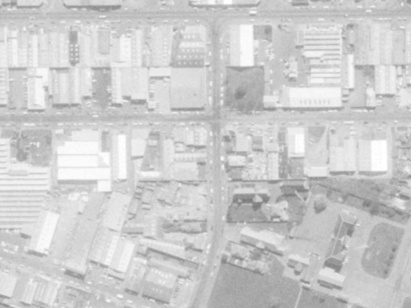 53 Phillips Street from the air, 1975-1979