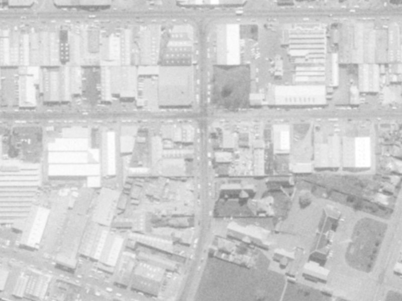 50A Phillips Street from the air, 1975-1979