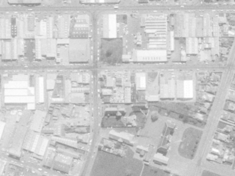 446 Saint Asaph Street from the air, 1975-1979