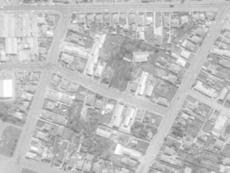 533 Saint Asaph Street from the air, 1975-1979