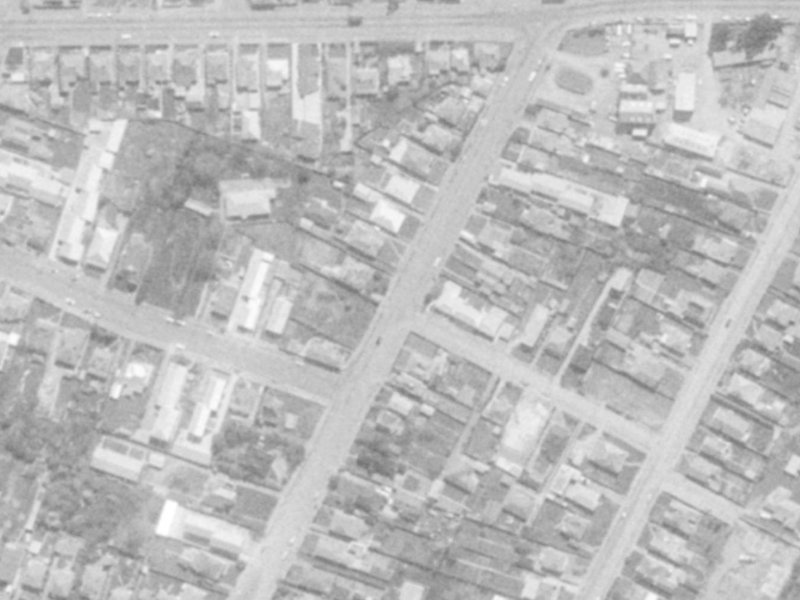 77 Mathesons Road from the air, 1975-1979