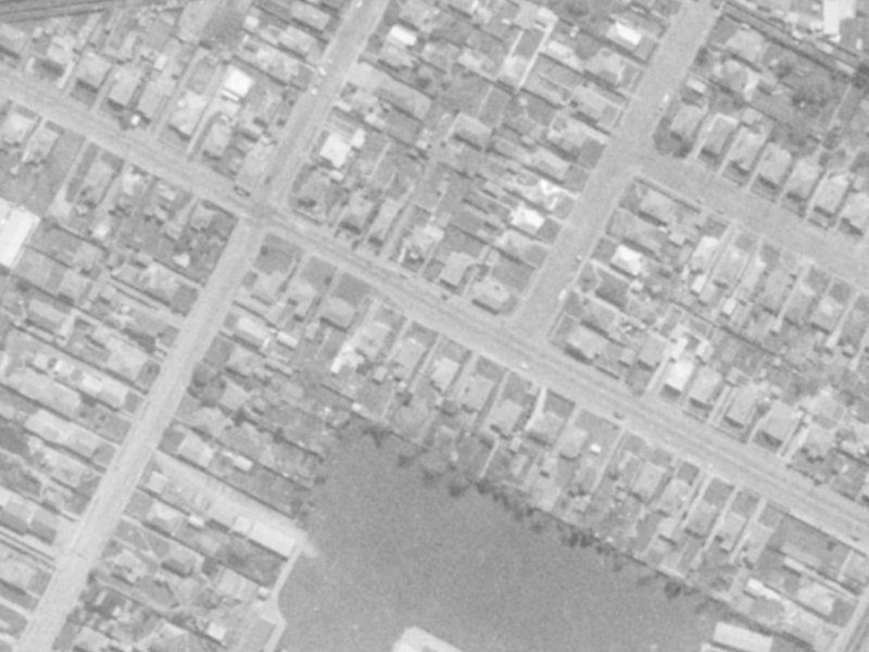 50 Harrow Street from the air, 1975-1979