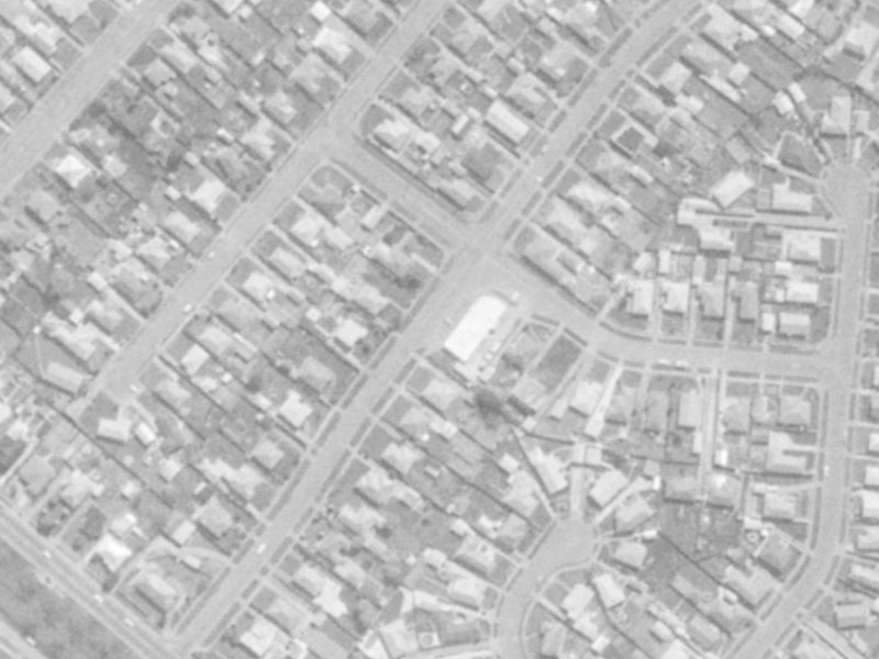 24 McGregors Road from the air, 1975-1979