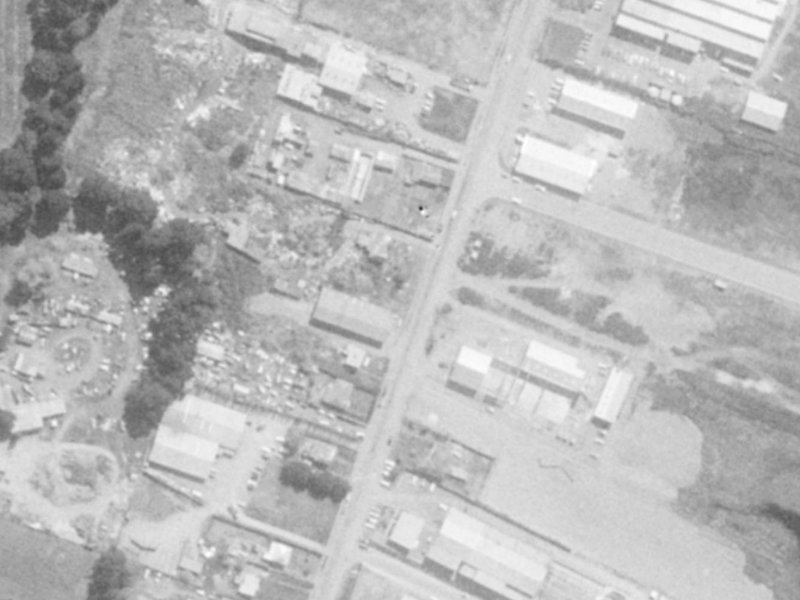 147 Maces Road from the air, 1975-1979