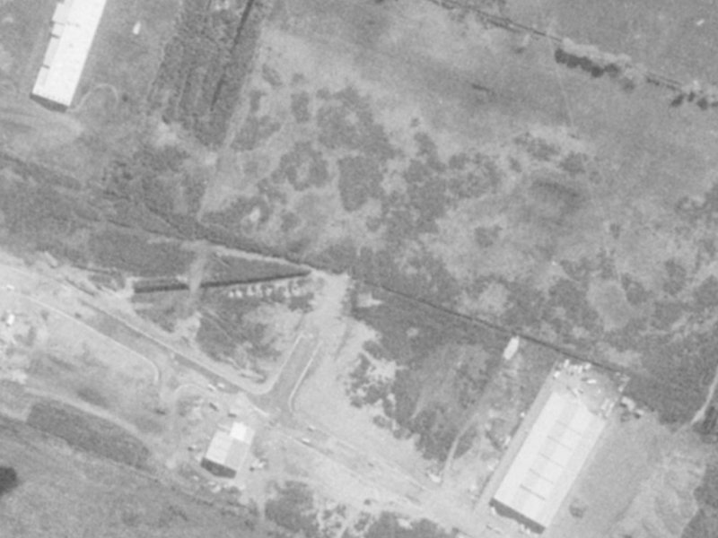 110 Francella Street from the air, 1975-1979