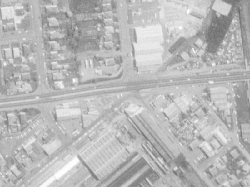 64R Blenheim Road from the air, 1975-1979