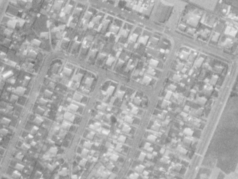 42 Amuri Street from the air, 1975-1979