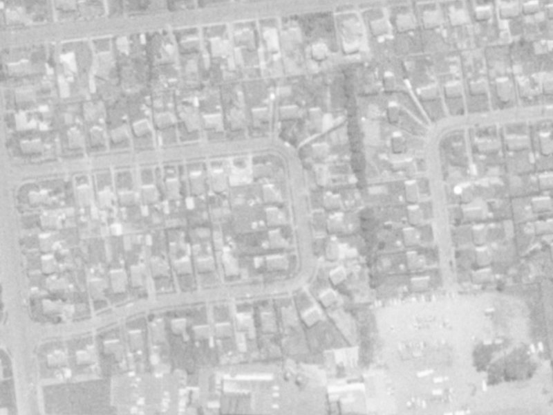 22 Hillary Crescent from the air, 1975-1979