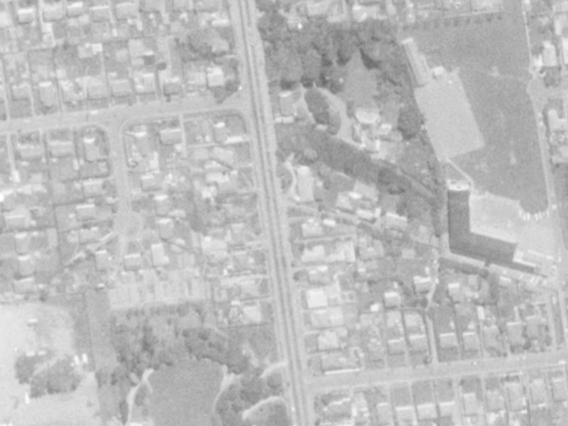 87 Hansons Lane from the air, 1975-1979