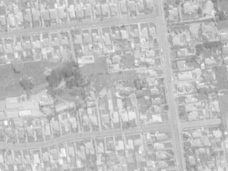 57 Arthur Street from the air, 1975-1979
