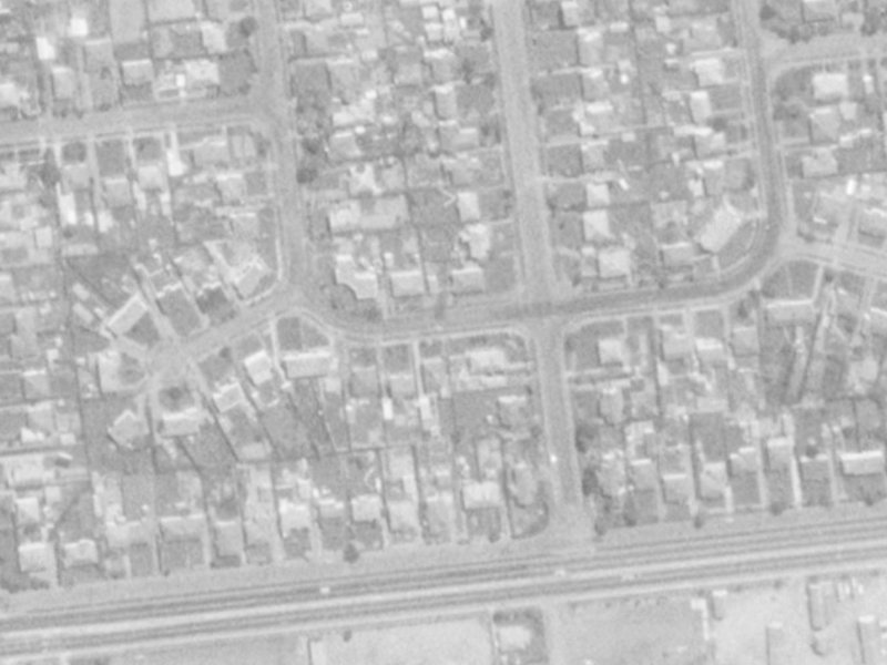 42 Centennial Avenue from the air, 1975-1979