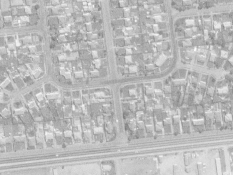 6-10 Tika Street from the air, 1975-1979
