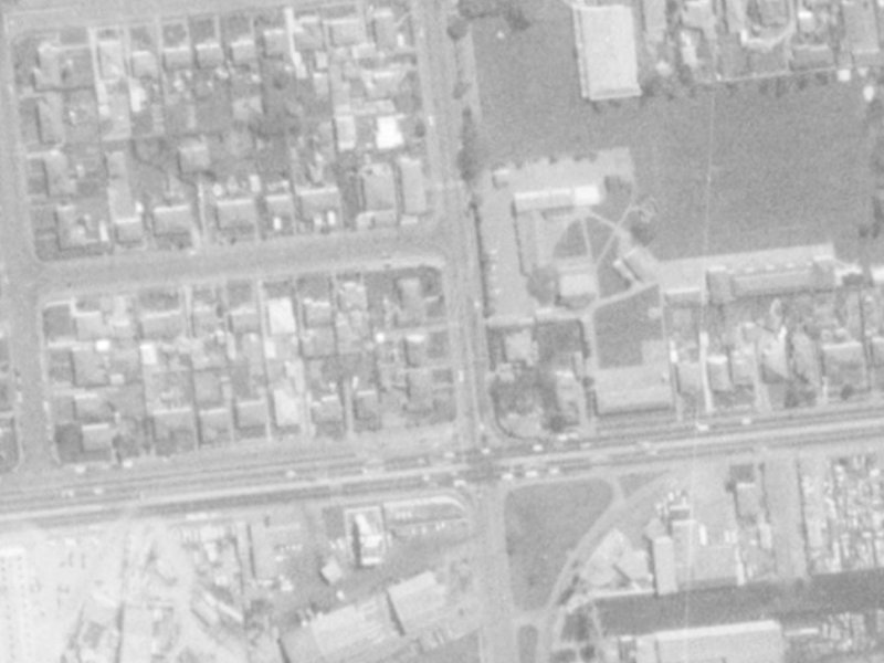 33A Matipo Street from the air, 1975-1979