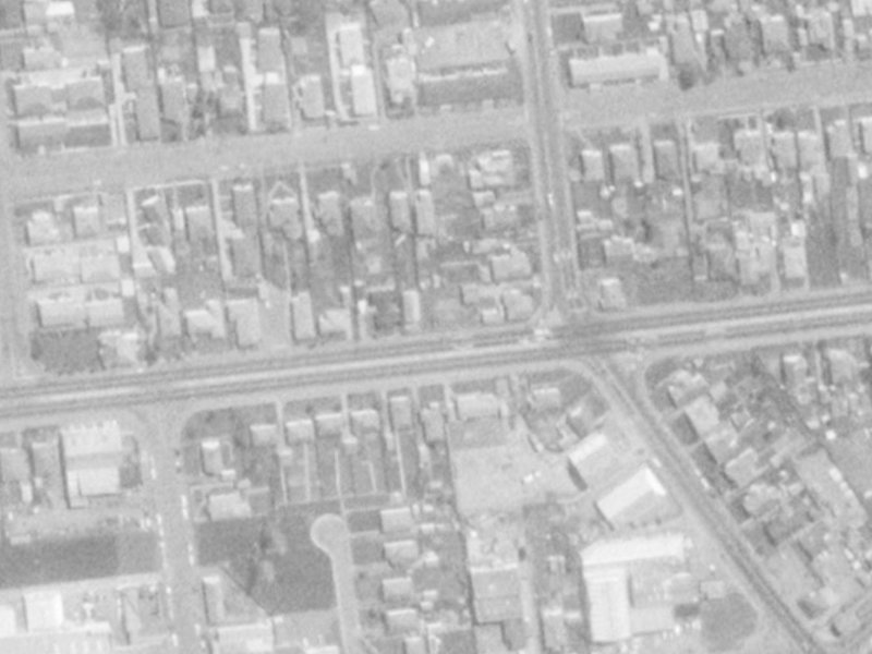 104 Blenheim Road from the air, 1975-1979