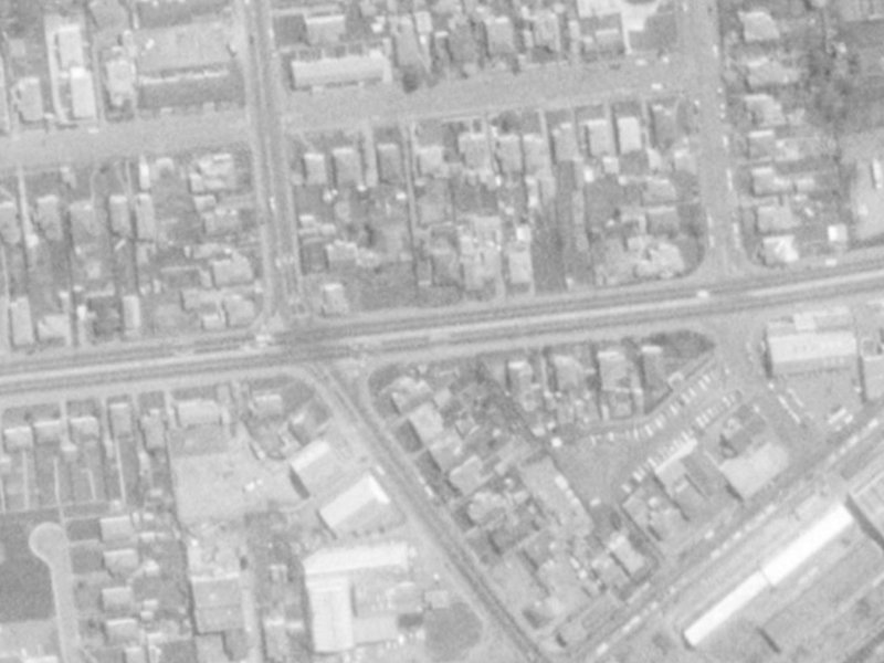 89 Blenheim Road from the air, 1975-1979