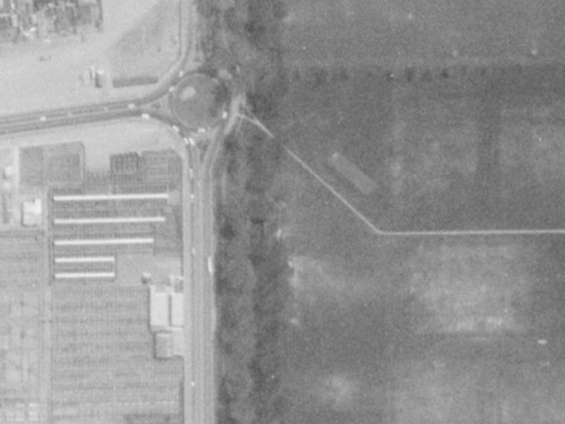 36 Deans Avenue from the air, 1975-1979
