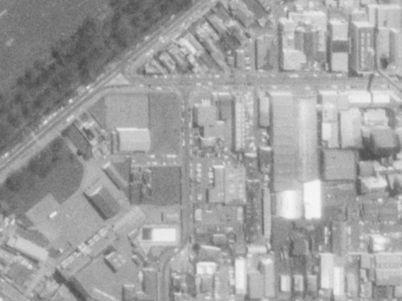 64 Stewart Street from the air, 1975-1979