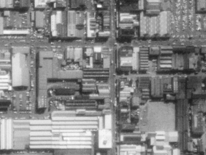 579 Colombo Street from the air, 1975-1979