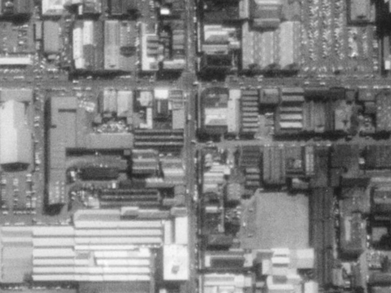 584 Colombo Street from the air, 1975-1979