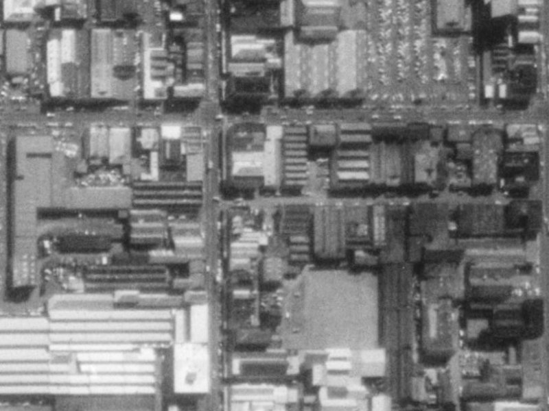 10a Welles Street from the air, 1975-1979