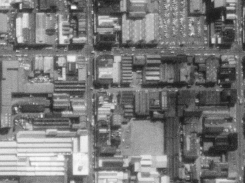 18-10 Welles Street from the air, 1975-1979