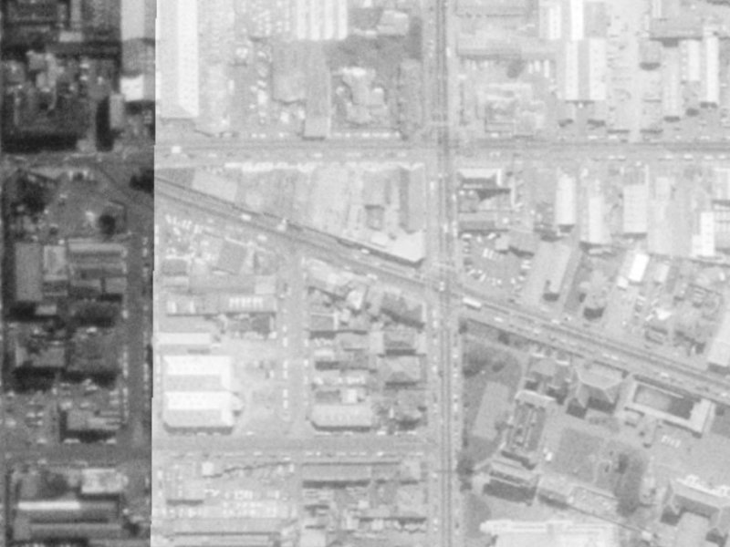 37 Ferry Road from the air, 1975-1979