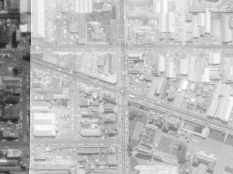 164 Barbadoes Street from the air, 1975-1979