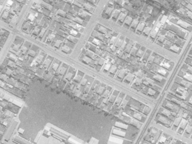 63 Harrow Street from the air, 1975-1979