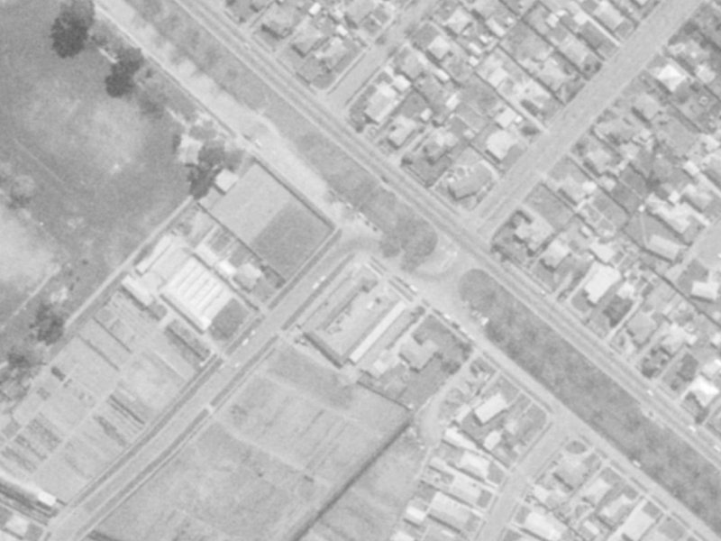 322 Linwood Avenue from the air, 1975-1979