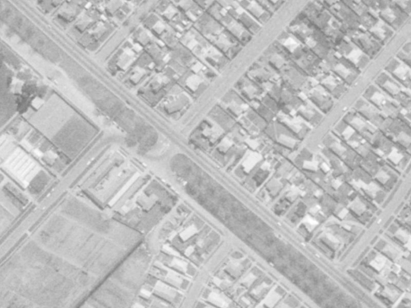 369A Linwood Avenue from the air, 1975-1979